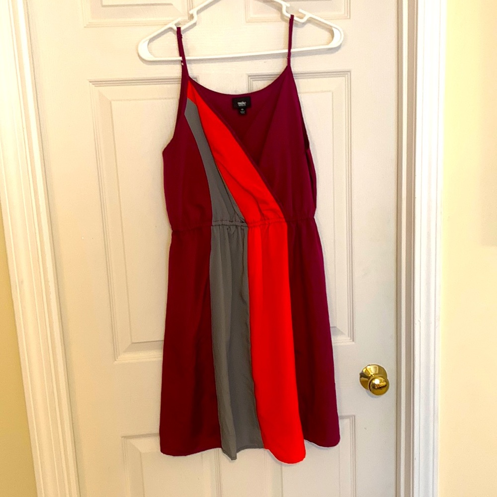 Mossimo midi color block dress